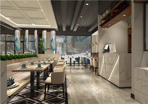 平罗伊里乡餐厅装修设计|现代设计手法打造休闲空间