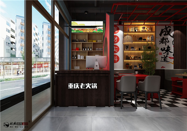 平罗老重庆火锅店设计|完美打造了就餐环境的舒适性