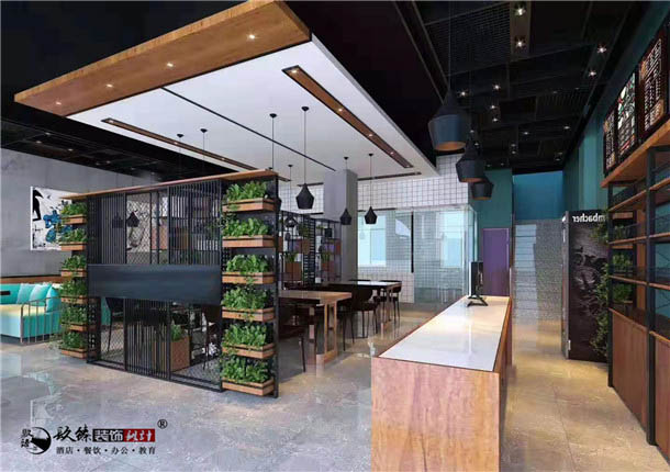 平罗雅食餐厅设计|提升了店内整洁感和高品质
