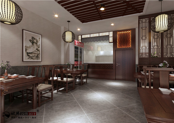 平罗丰府餐厅设计|整体风格的掌握上继承我们中式文化的审美观